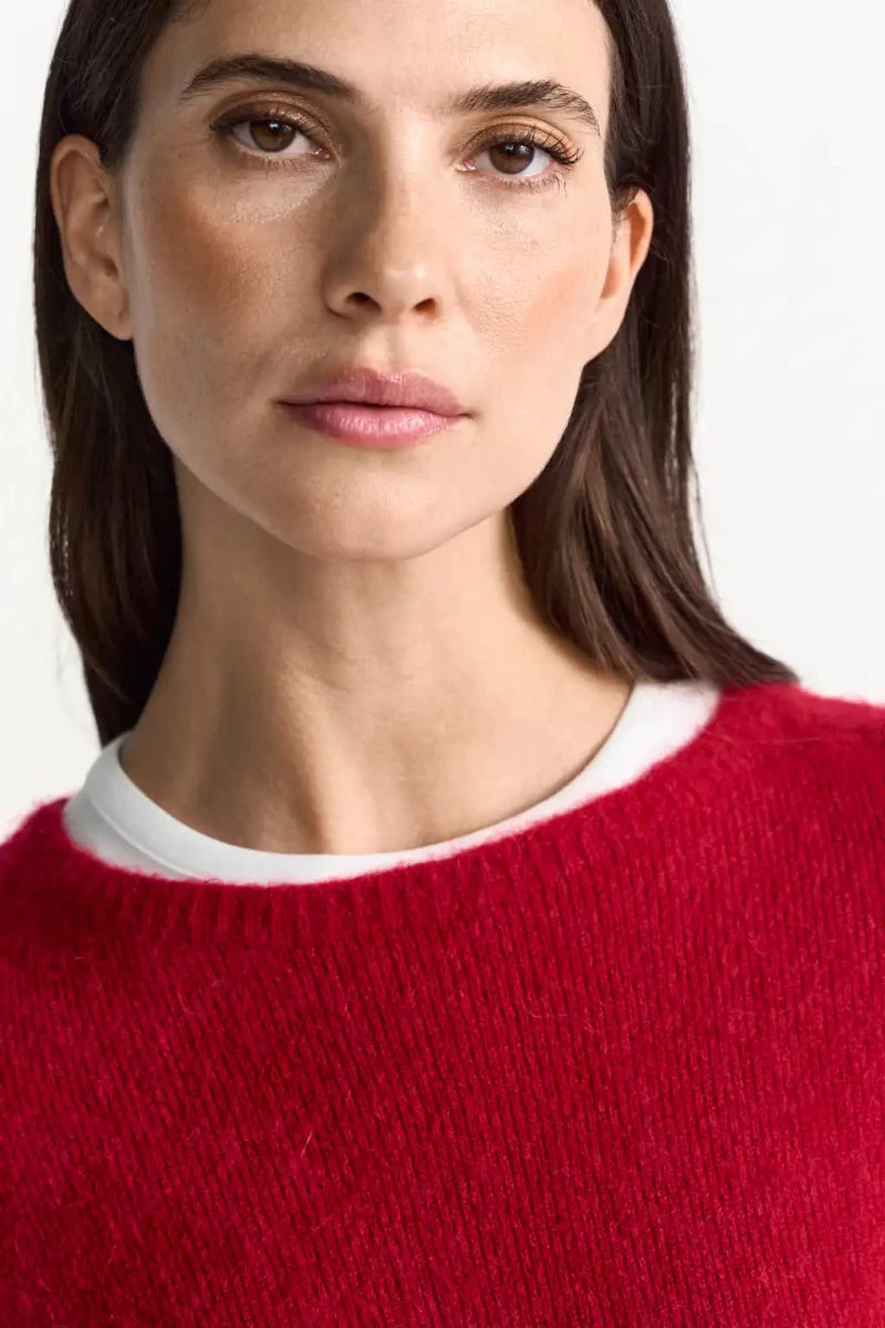 RICHROYAL Cozy Crew Neck Sweatshirt in der Farbe holiday red