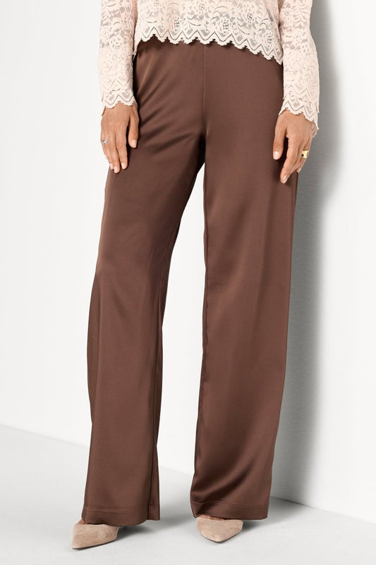 RICHROYAL Satin Barrel Hose in Chocolate Torte