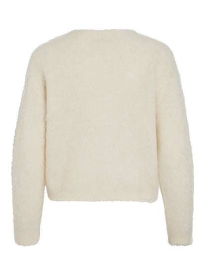 Rouge Edit Cardigan Rourose L/S V - Neck in der Farbe Birch