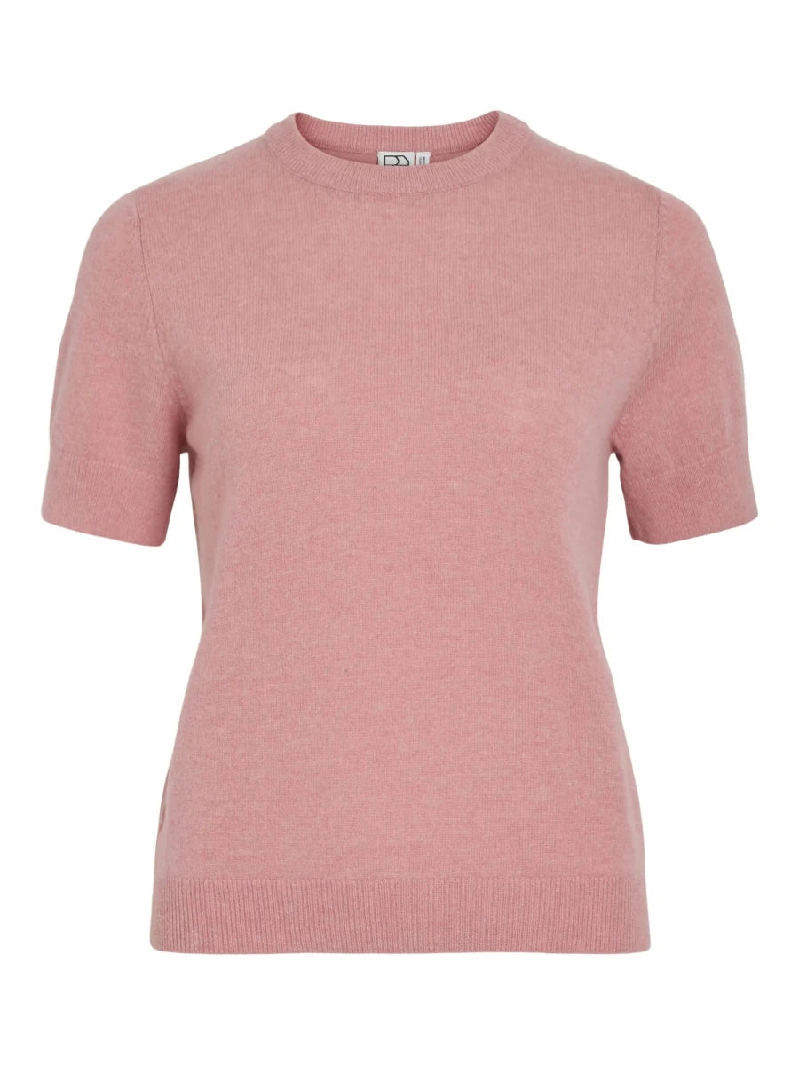Rouge Edit Kurzarmpullover in der Farbe Peach Blossom