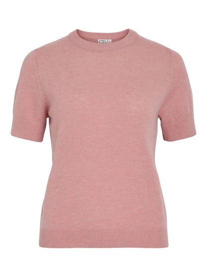 Rouge Edit Kurzarmpullover in der Farbe Peach Blossom