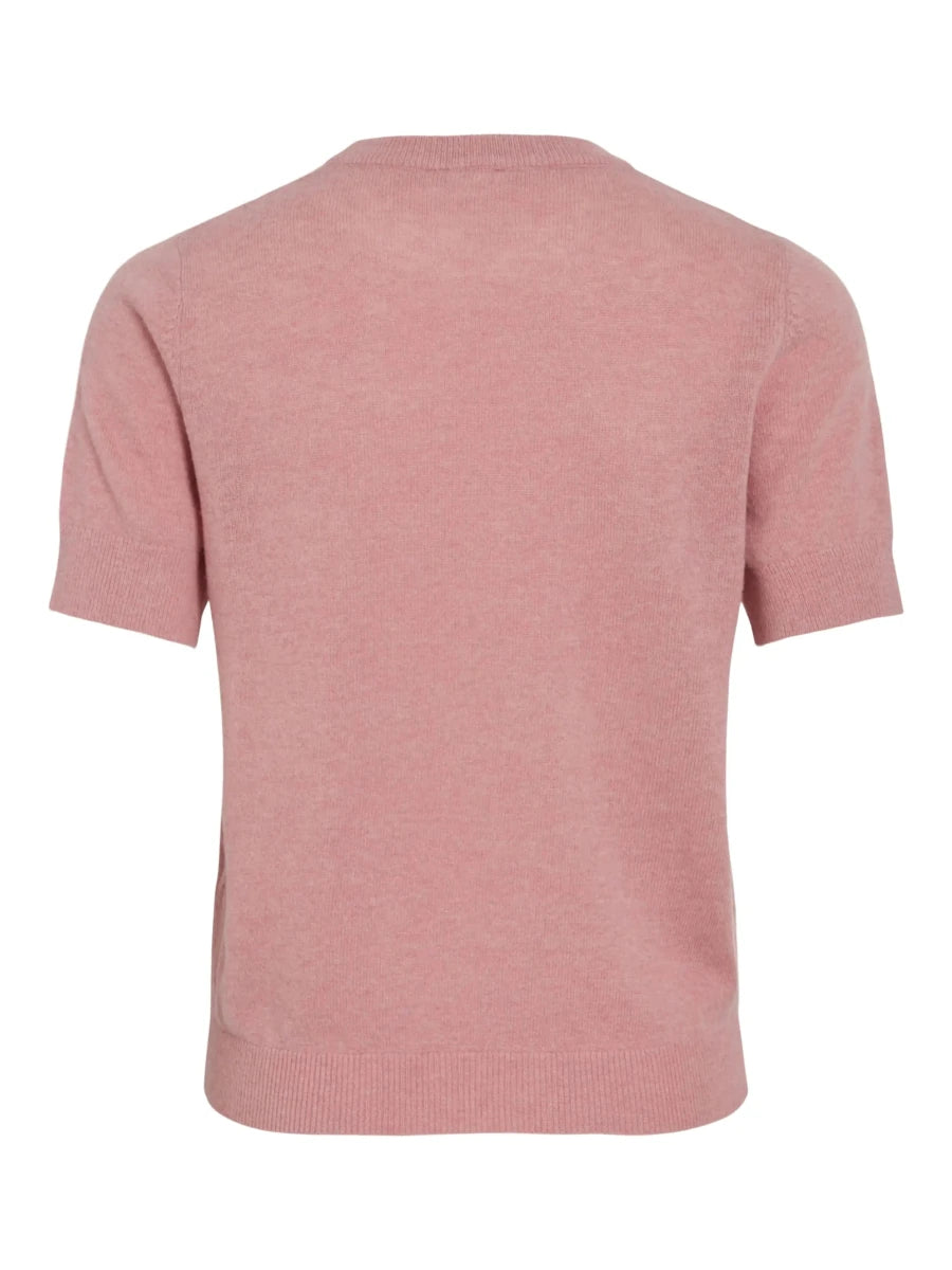 Rouge Edit Kurzarmpullover in der Farbe Peach Blossom