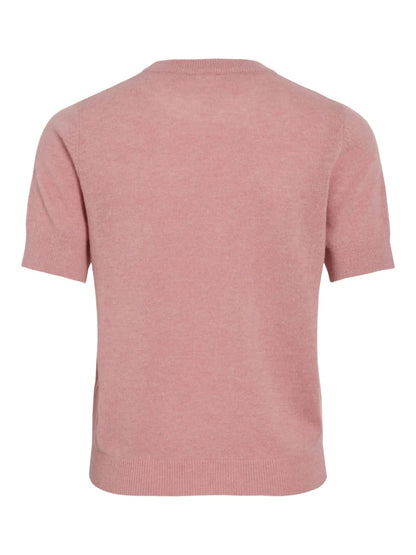 Rouge Edit Kurzarmpullover in der Farbe Peach Blossom