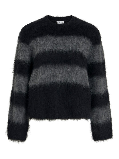 Rouge Edit Pullover Rouaria Meteorite Dark Grey Mélange