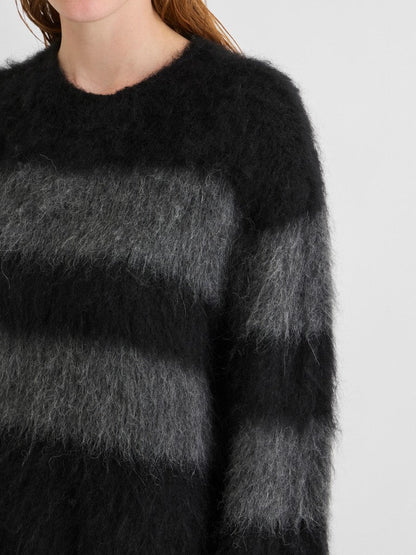 Rouge Edit Pullover Rouaria Meteorite Dark Grey Mélange