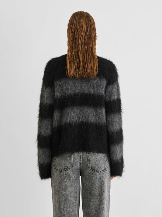 Rouge Edit Pullover Rouaria Meteorite Dark Grey Mélange
