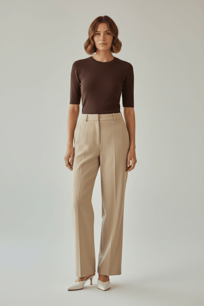 Rouge Edit Rouhelena 2/4 O-Neck TEE Shirt