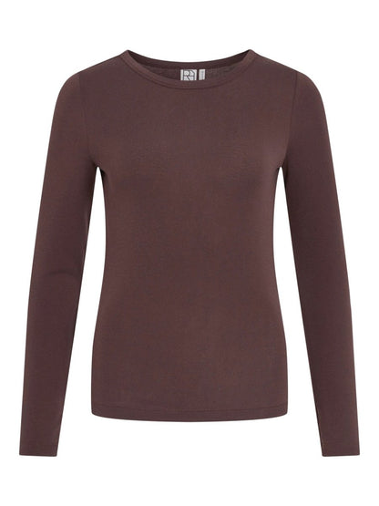 Rouge Edit ROUMAPLE L/S O-neck TEE Seal Brown