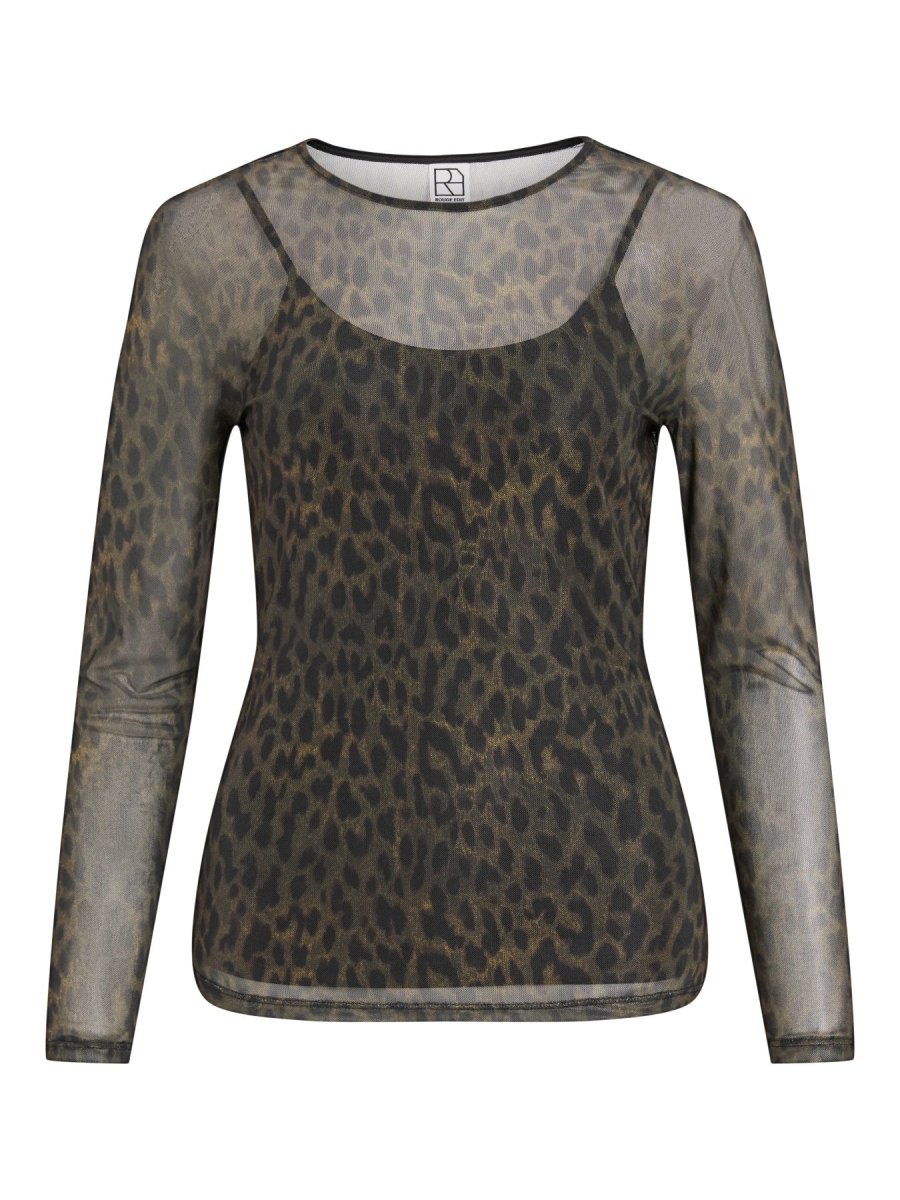 Rouge Edit ROUMESSA L/S O-neck TOP Dull Gold Leo