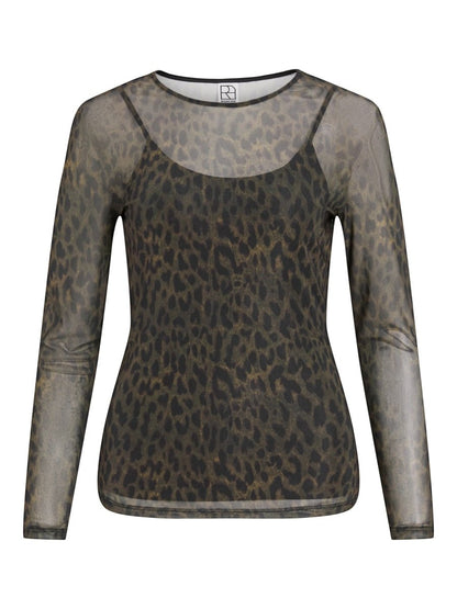 Rouge Edit ROUMESSA L/S O-neck TOP Dull Gold Leo