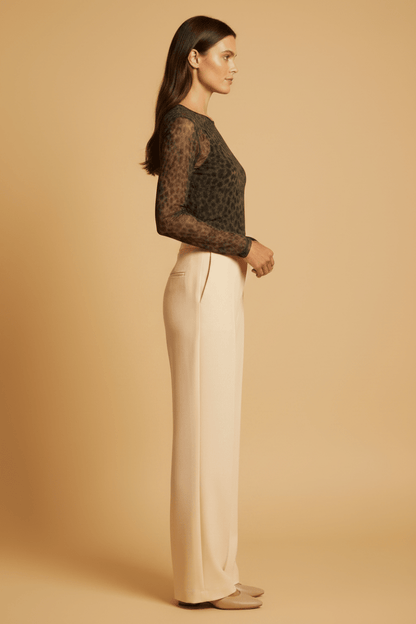 Rouge Edit ROUMESSA L/S O-neck TOP Dull Gold Leo
