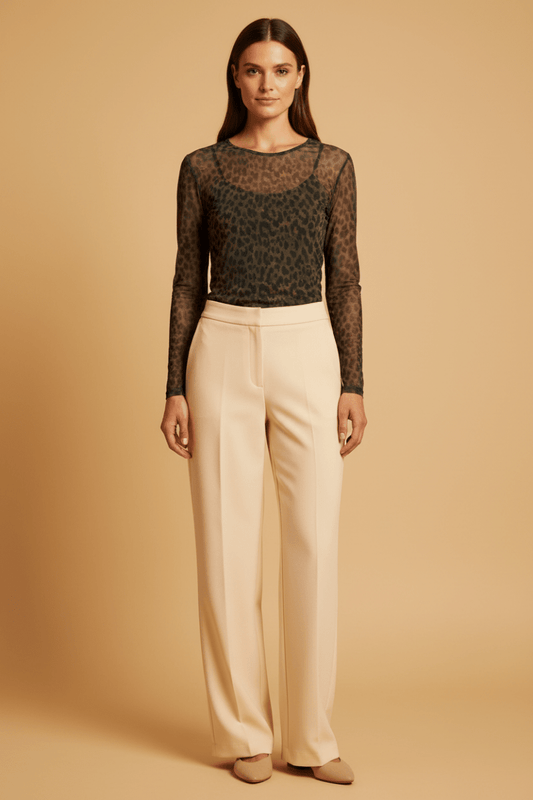 Rouge Edit ROUMESSA L/S O-neck TOP Dull Gold Leo