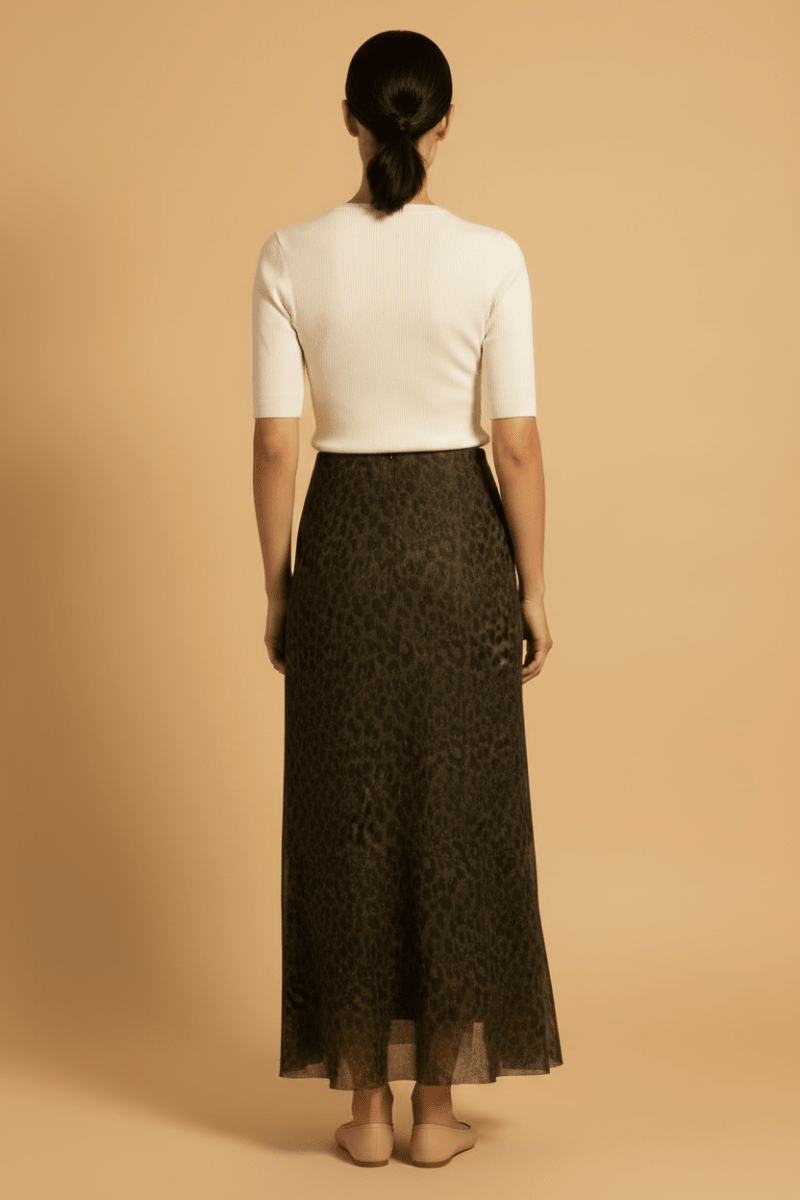 Rouge Edit ROUMESSA RW ANKLE SKIRT Dull Gold Leo
