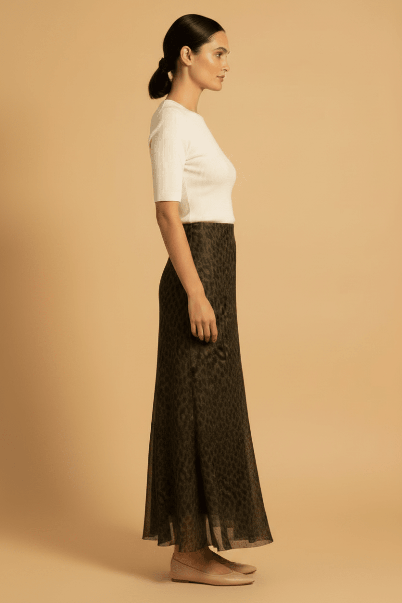 Rouge Edit ROUMESSA RW ANKLE SKIRT Dull Gold Leo