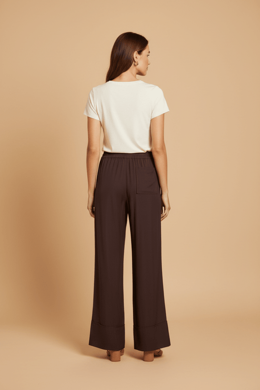 Rouge Edit ROUTONIA HW FL WF TROUSER Seal Brown
