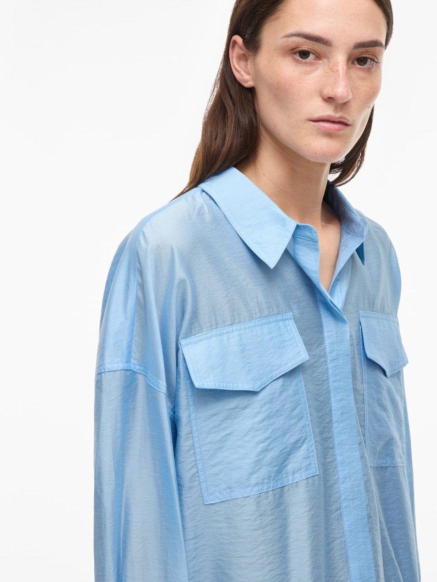 ROUGE EDIT Shirt ROUALININE L/S OVESIZED SHIRT - Clear Sky