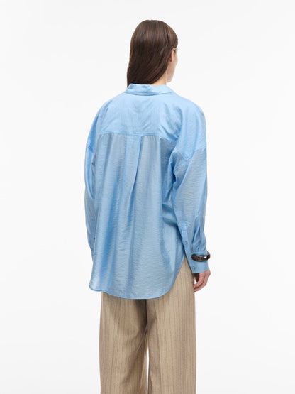 ROUGE EDIT Shirt ROUALININE L/S OVESIZED SHIRT - Clear Sky