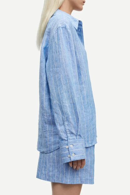 Samsoe Samsoe Bluse Sanot Blue Jasper St.