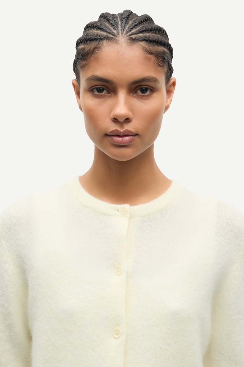 Samsoe Samsoe NOR SHORT CARDIGAN 7355 in der Farbe ETHEREAL GREEN