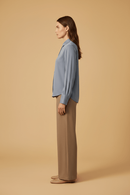 Samsoe Samsoe SAMINA LS SHIRT 14028 in der Farbe Windward Blue