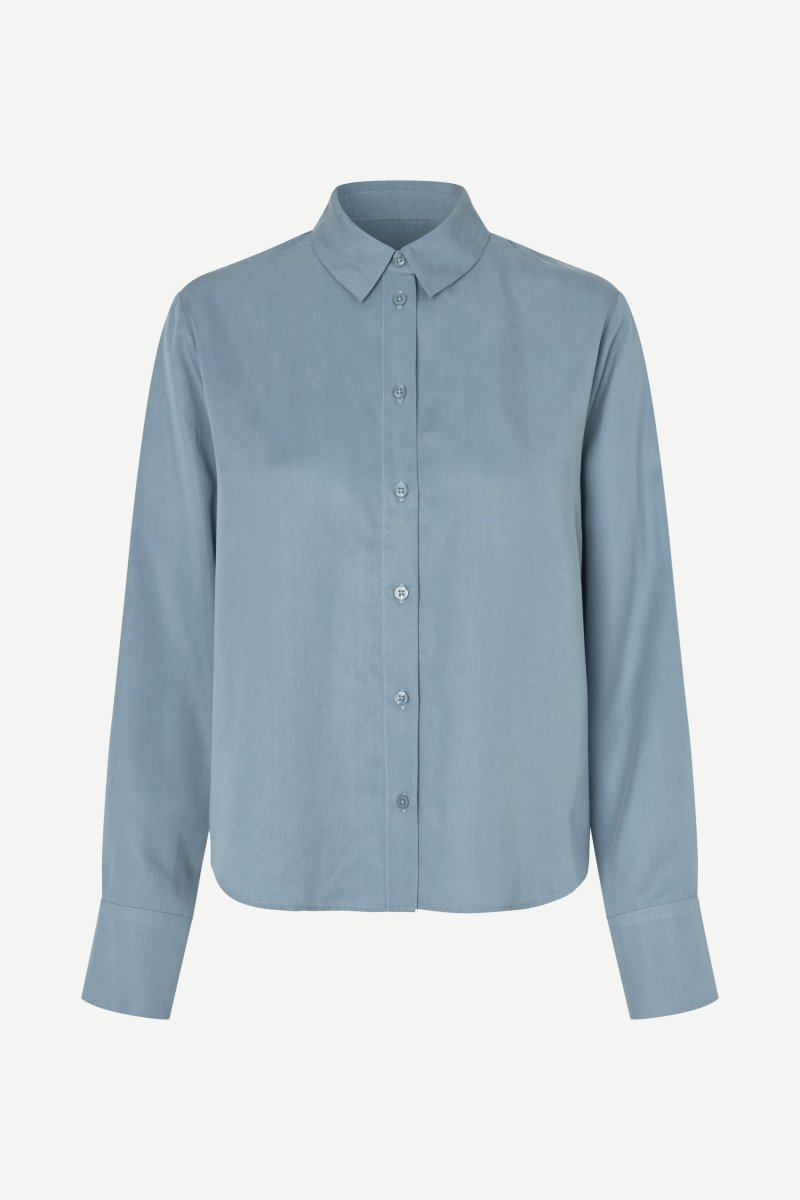 Samsoe Samsoe SAMINA LS SHIRT 14028 in der Farbe Windward Blue