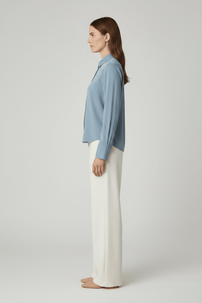 Samsoe Samsoe SAMINA LS SHIRT 14028 in der Farbe Windward Blue