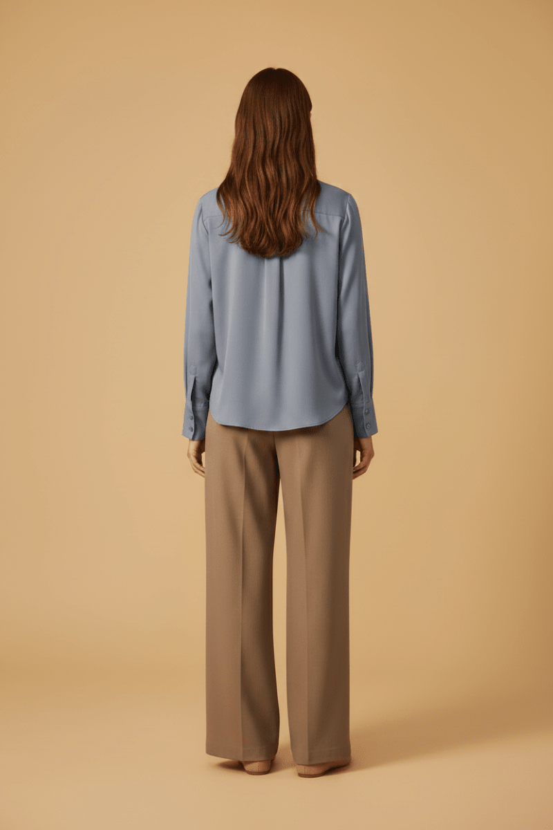 Samsoe Samsoe SAMINA LS SHIRT 14028 in der Farbe Windward Blue