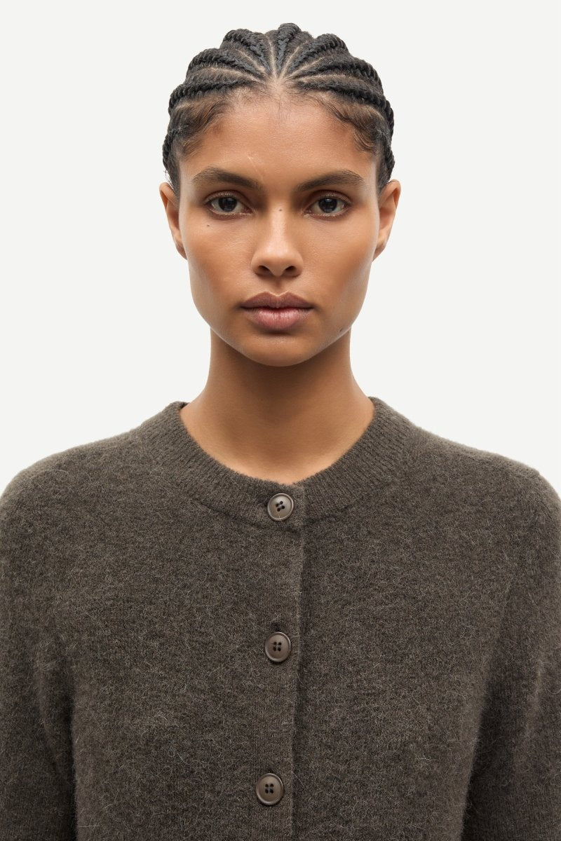 Samsoe Samsoe SANOURA SS CARDIGAN 15556 in der Farbe MAJOR BROWN