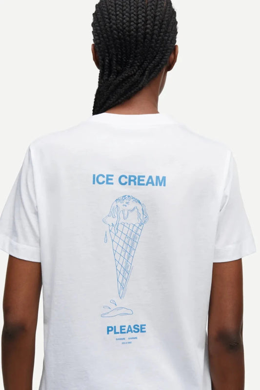 Samsoe Samsoe T-Shirt Ice Blue Jasper