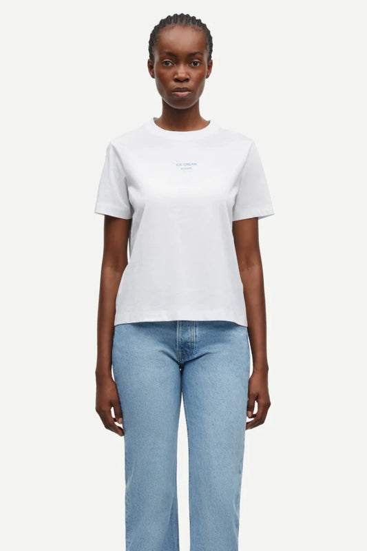 Samsoe Samsoe T-Shirt Ice Blue Jasper