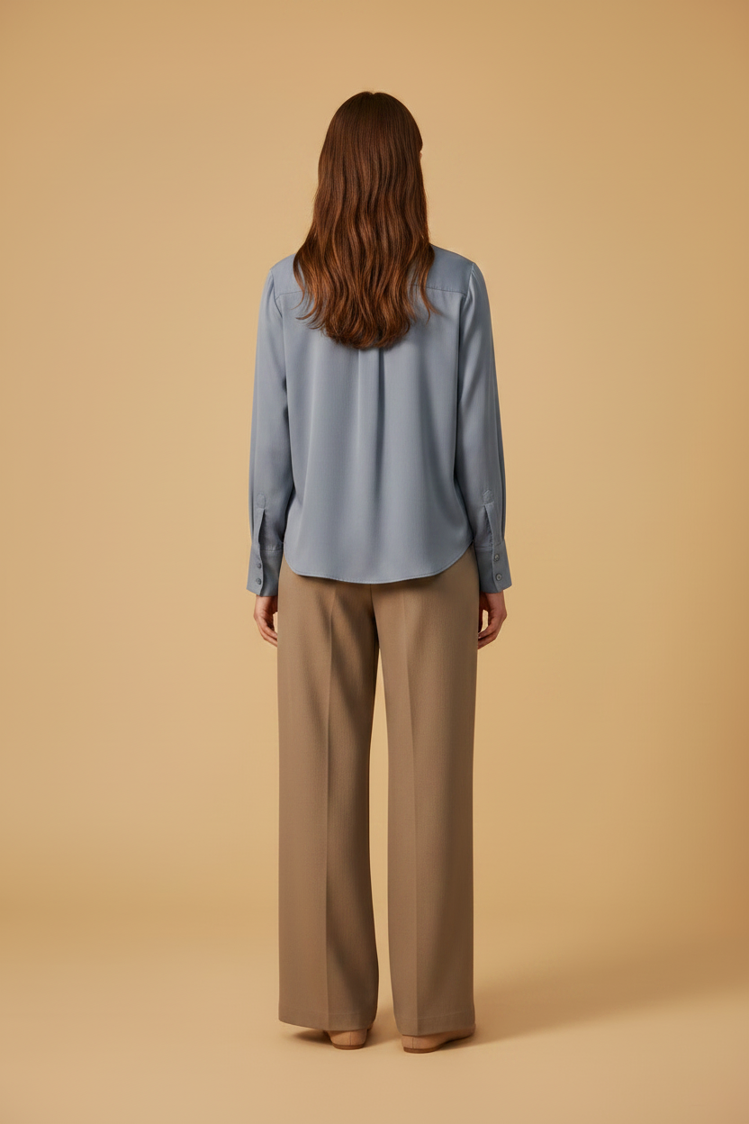 Samsoe Samsoe SAMINA LS SHIRT 14028 in der Farbe Windward Blue