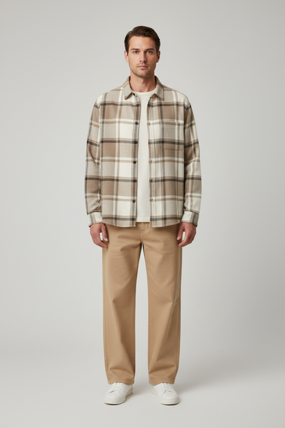 Les Deux Check Flannel Shirt Karibu – Herren Flanellhemd