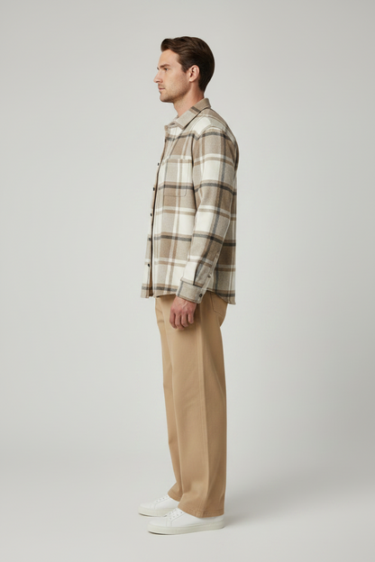Les Deux Check Flannel Shirt Karibu – Herren Flanellhemd