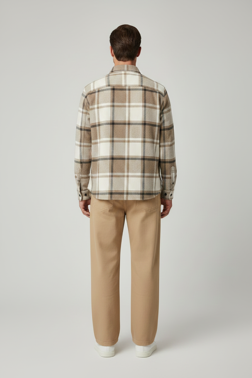 Les Deux Check Flannel Shirt Karibu – Herren Flanellhemd