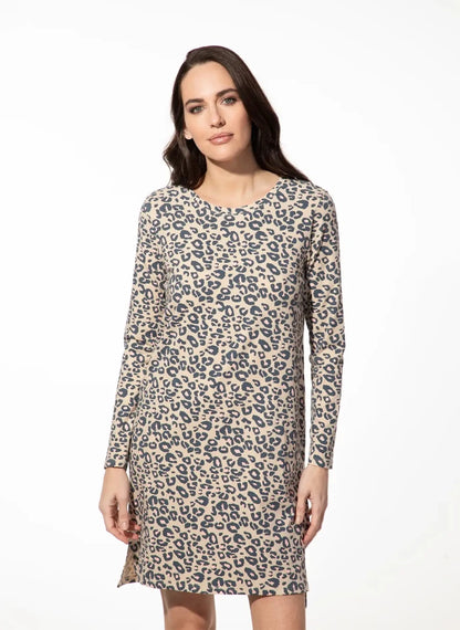 Short Stories Schlafshirt in den Farben Beige/Rosa/Blau