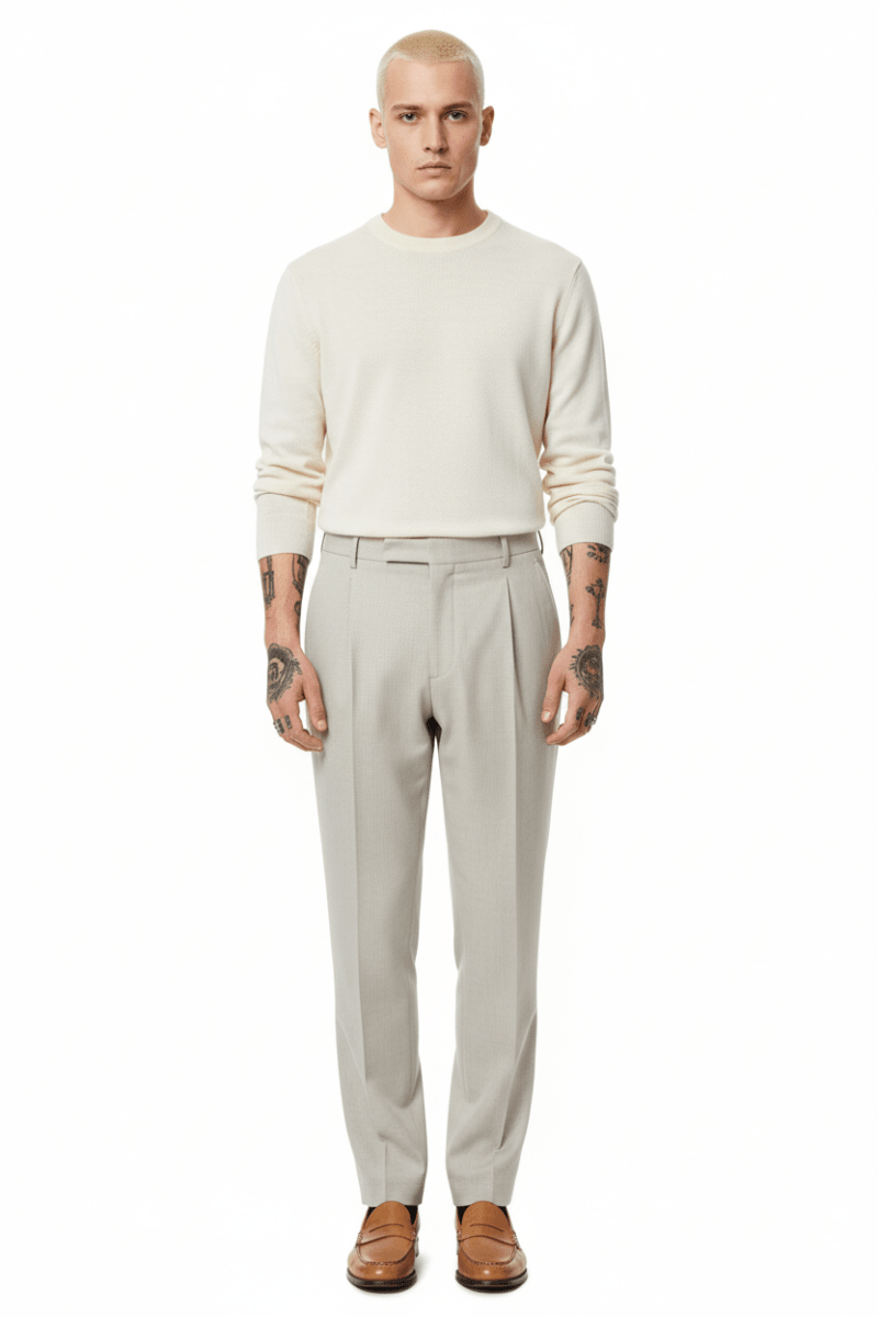 Strellson Classic Trousers Lois4 in der Farbe Silver