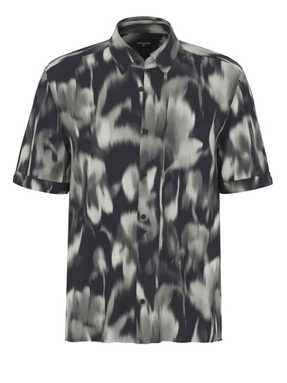 Strellson Hemd Casyn1 in der Farbe Grau Camouflage