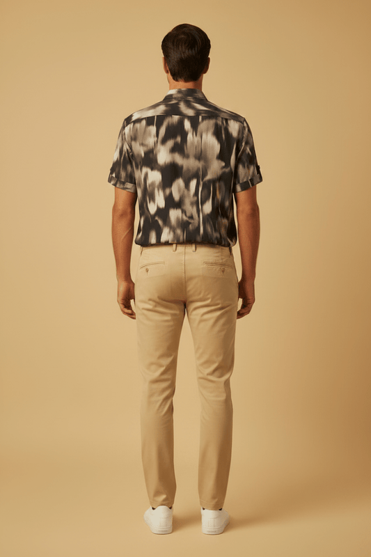 Strellson Hemd Casyn1 in der Farbe Grau Camouflage
