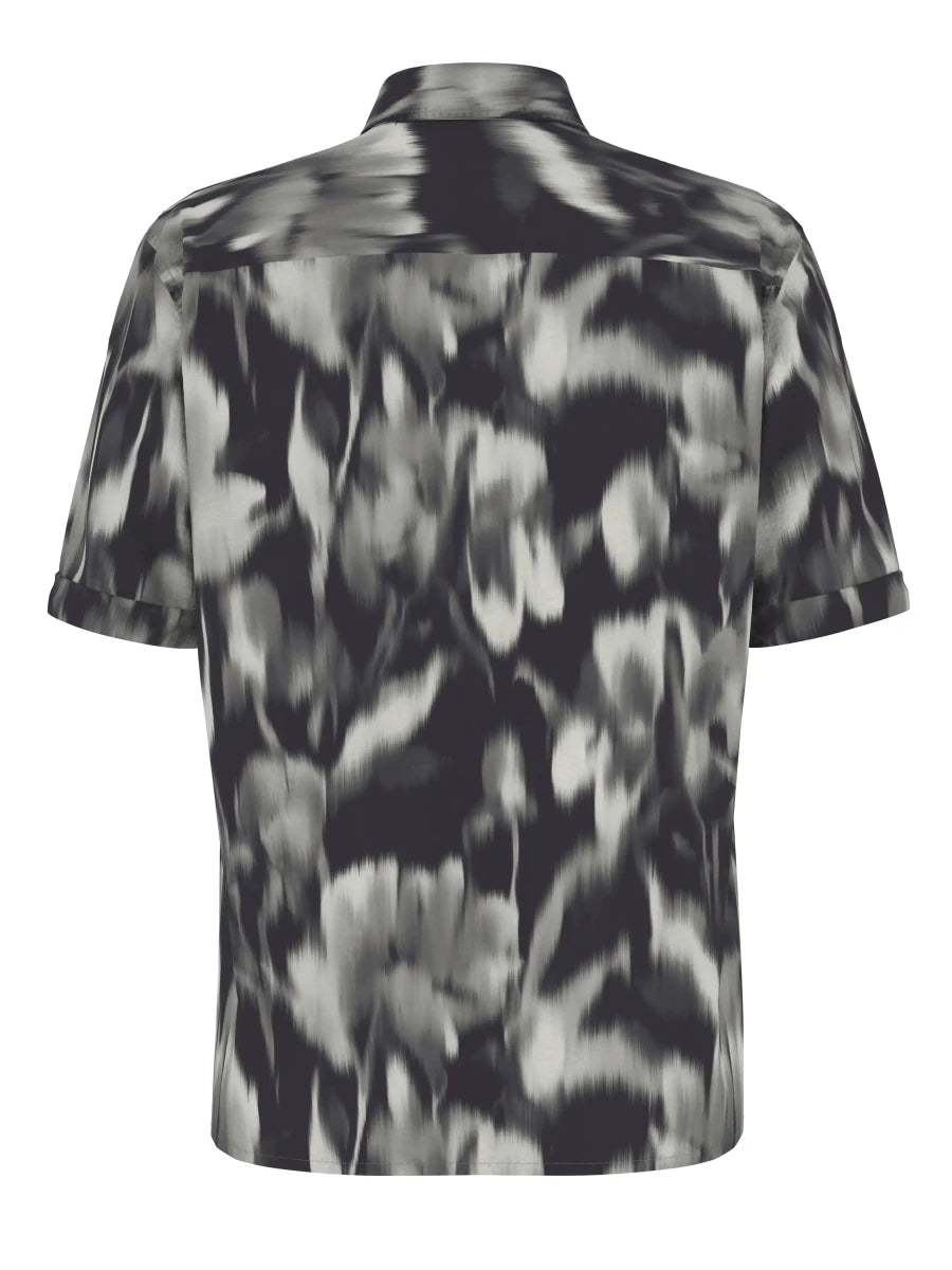Strellson Hemd Casyn1 in der Farbe Grau Camouflage
