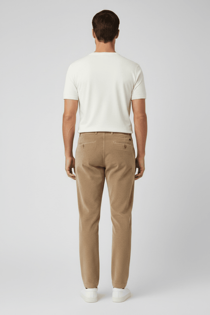 Strellson Herrenhose Lui-2V-D Hellbeige – Chino aus Baumwolle