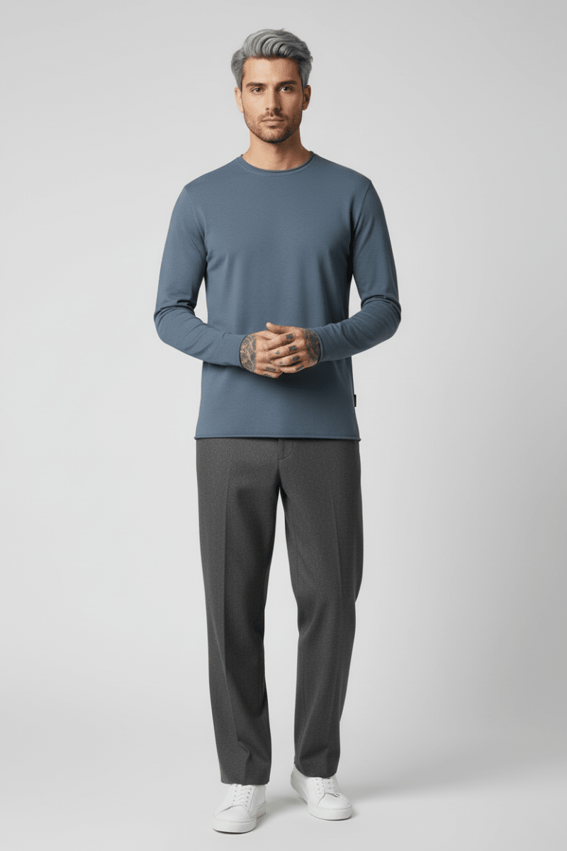 Strellson Langarmshirt Prospect - Ru in der Farbe Turquiose Aqua