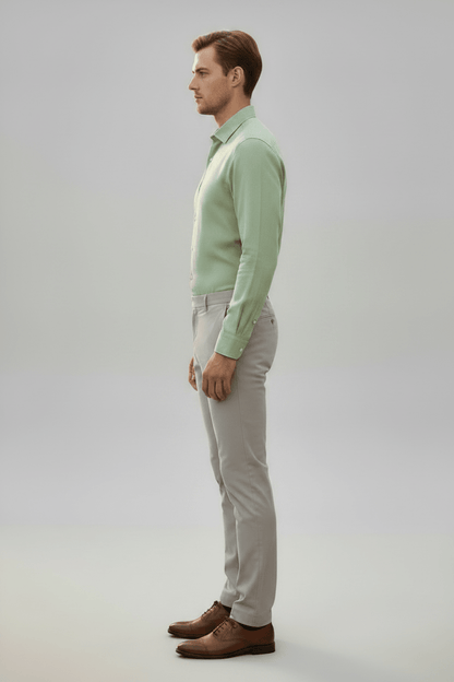 Strellson Leinenhemd Light Pastel Green