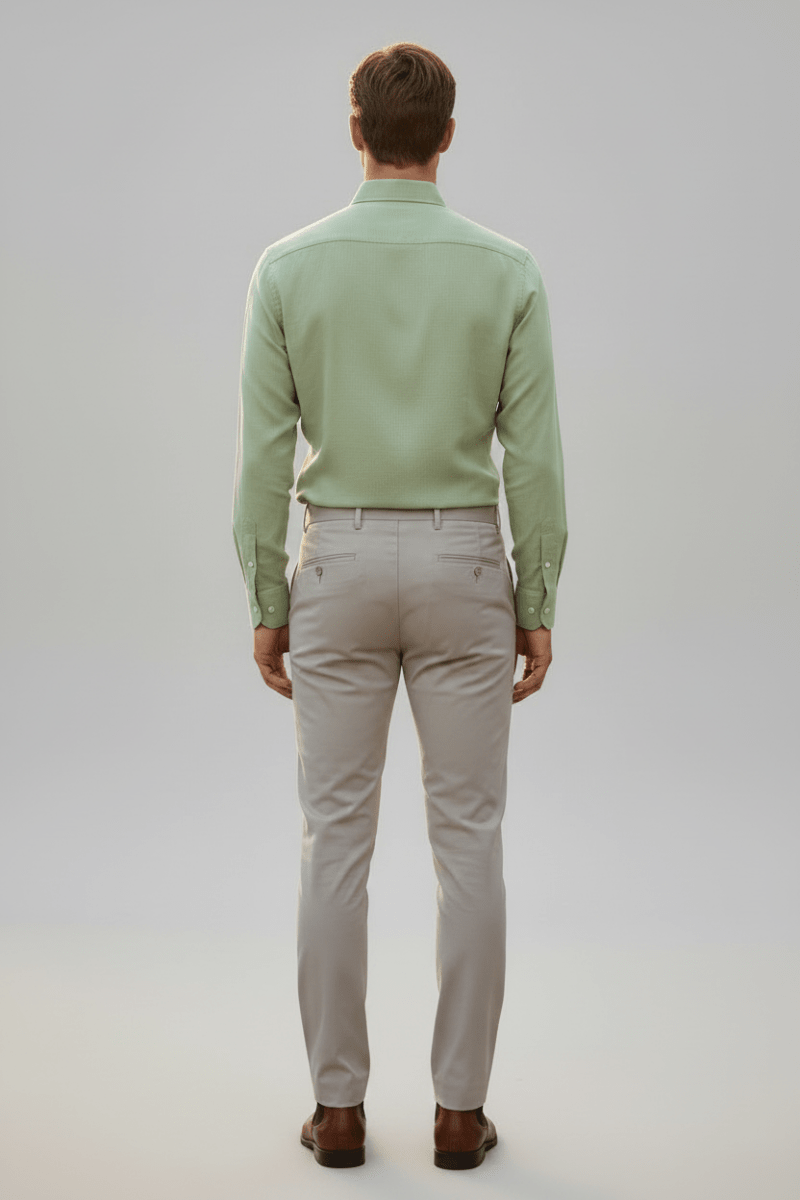Strellson Leinenhemd Light Pastel Green