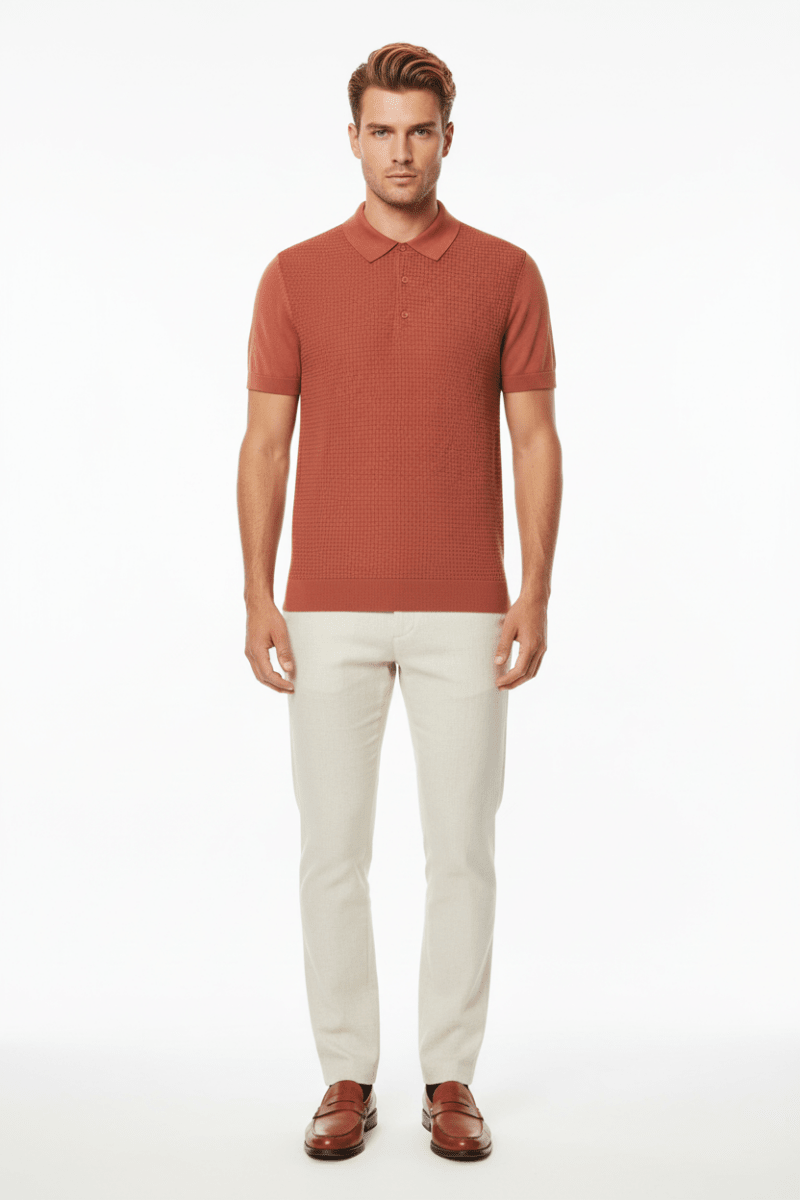 Strellson Poloshirt Adrian - PS in der Farbe Lt/Pastel Red 634