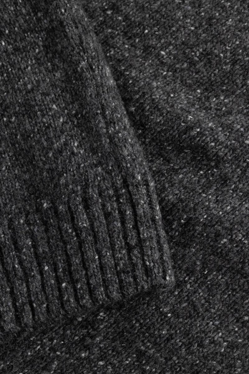 Strellson Strickpullover Doro-V Dunkelgrau – Herren Knitwear aus Wolle