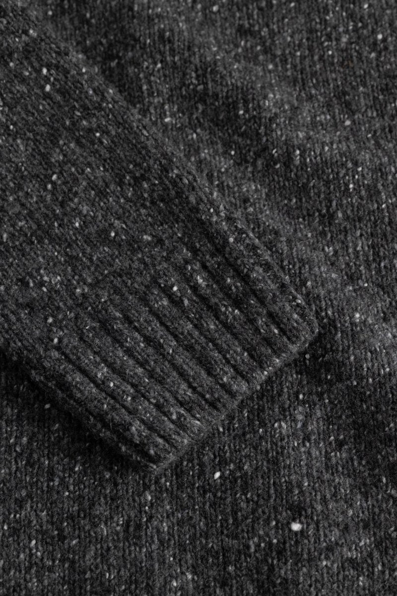 Strellson Strickpullover Doro-V Dunkelgrau – Herren Knitwear aus Wolle