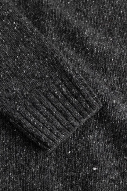Strellson Strickpullover Doro-V Dunkelgrau – Herren Knitwear aus Wolle