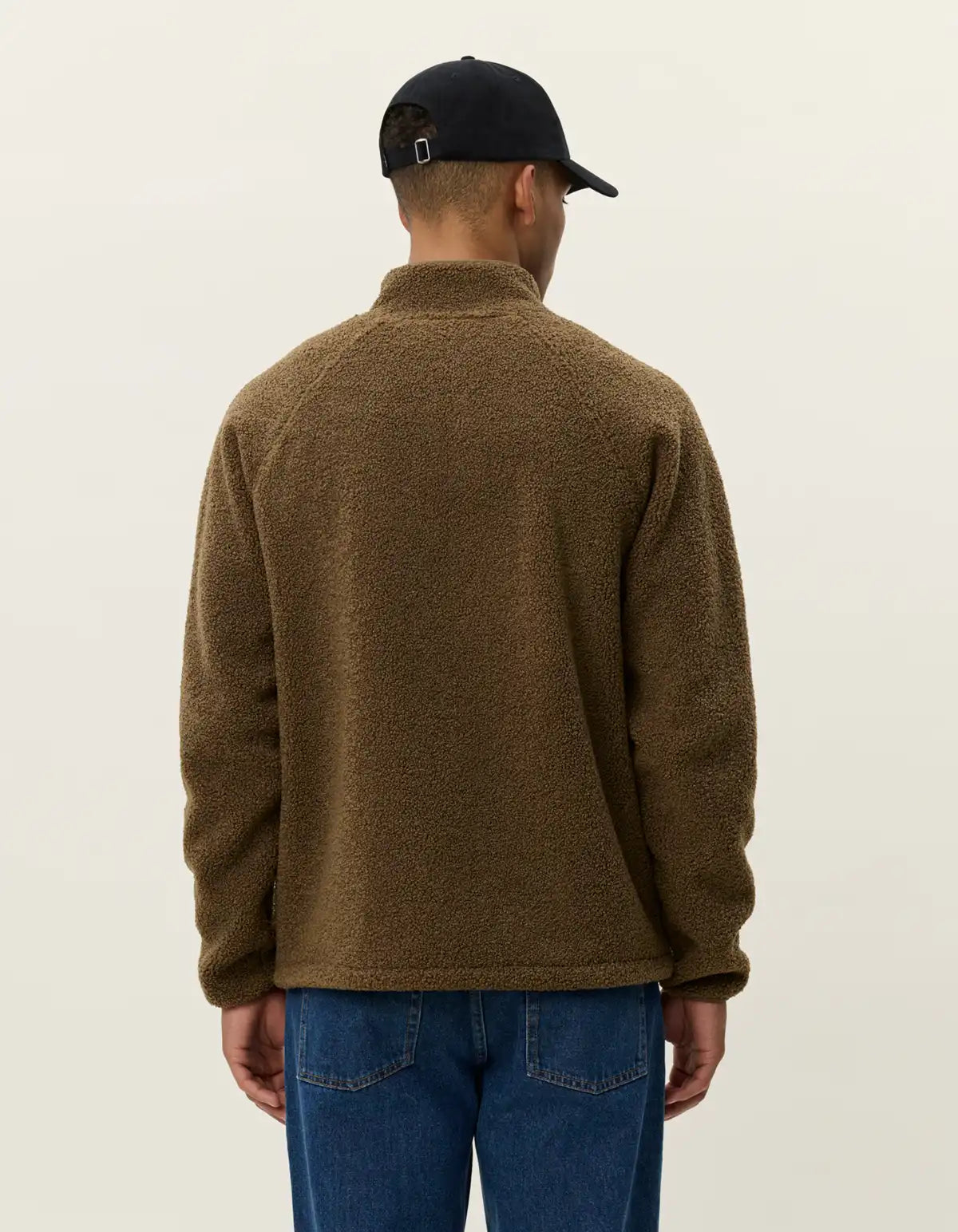 Les Deux Jacke Creed Teddy in der Farbe Teak