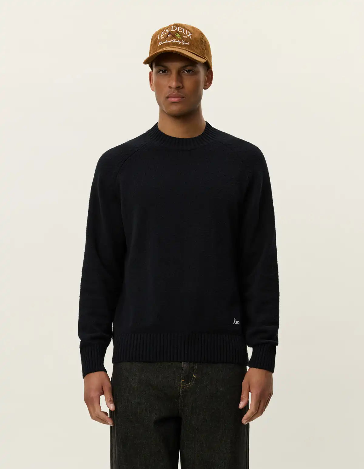 Les Deux Pullover Brad in der Farbe Black