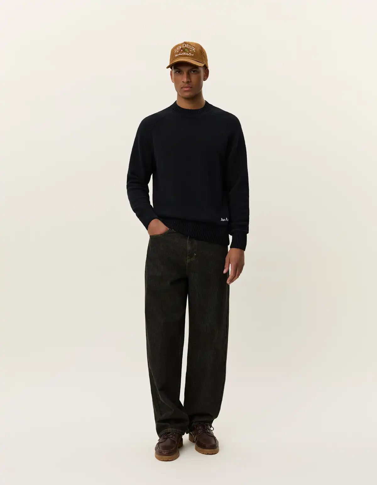 Les Deux Pullover Brad in der Farbe Black